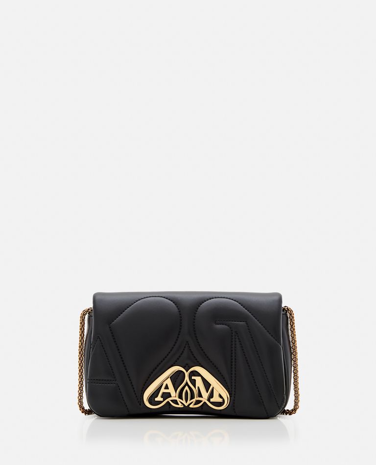 MINI SEAL LEATHER SHOULDER BAG for Women Alexander McQueen Biffi