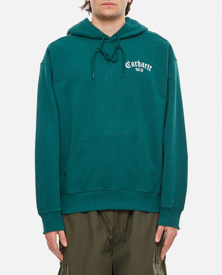 Carhartt WIP  ,  Hooded Onyx Script Sweatshirt  ,  Green XL