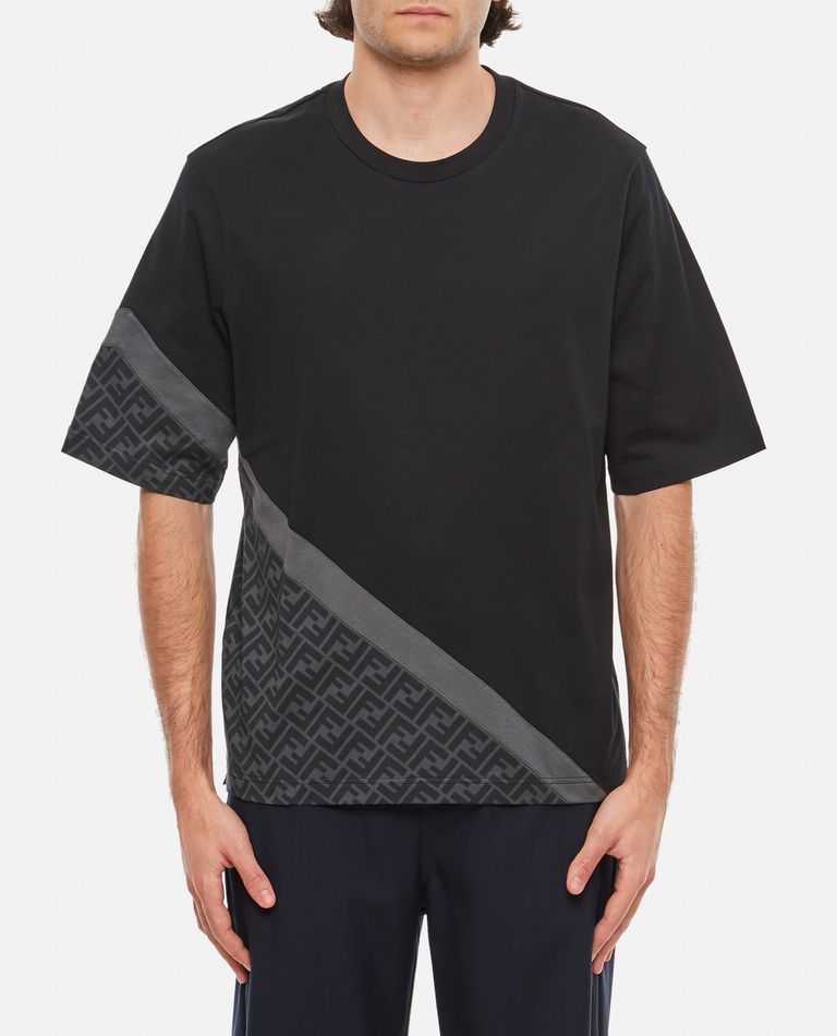 Fendi  ,  T-shirt Diagonal Ff  ,  Grey L