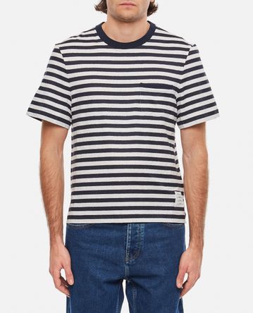 Thom Browne - T-SHIRT A RIGHE IN LINO