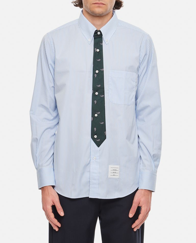 Thom Browne  ,  Seamed Tie Shirt  ,  Sky Blue 3
