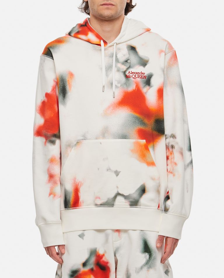 FLORAL ALLOVER PRINT HOODIE