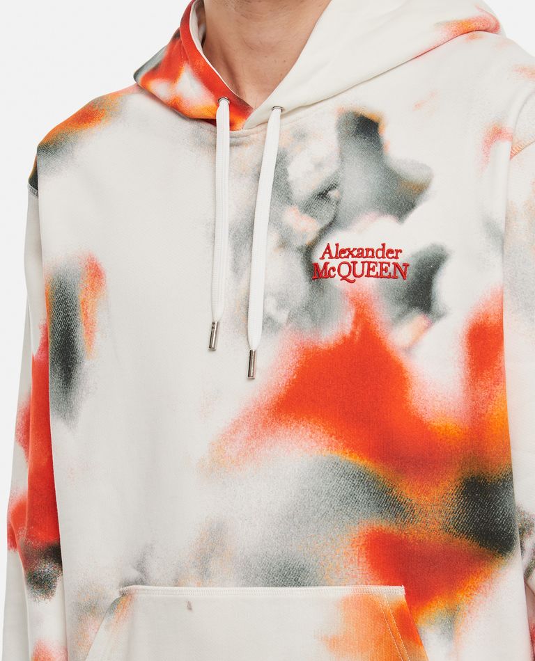 FLORAL ALLOVER PRINT HOODIE