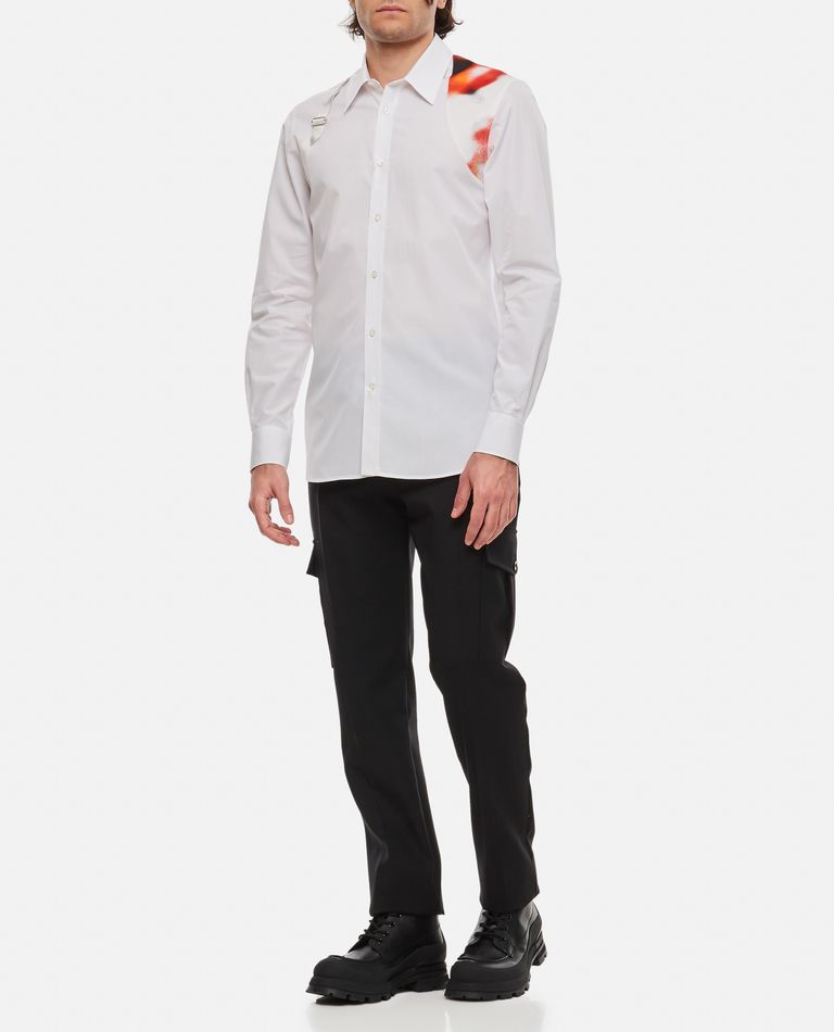 Alexander McQueen  ,  Popeline Organic Cotton Shirt  ,  White 15 3/4