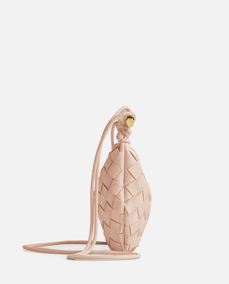 Bottega Veneta  ,  Mini Sardine Leather Shoulder Bag  ,  Rose TU