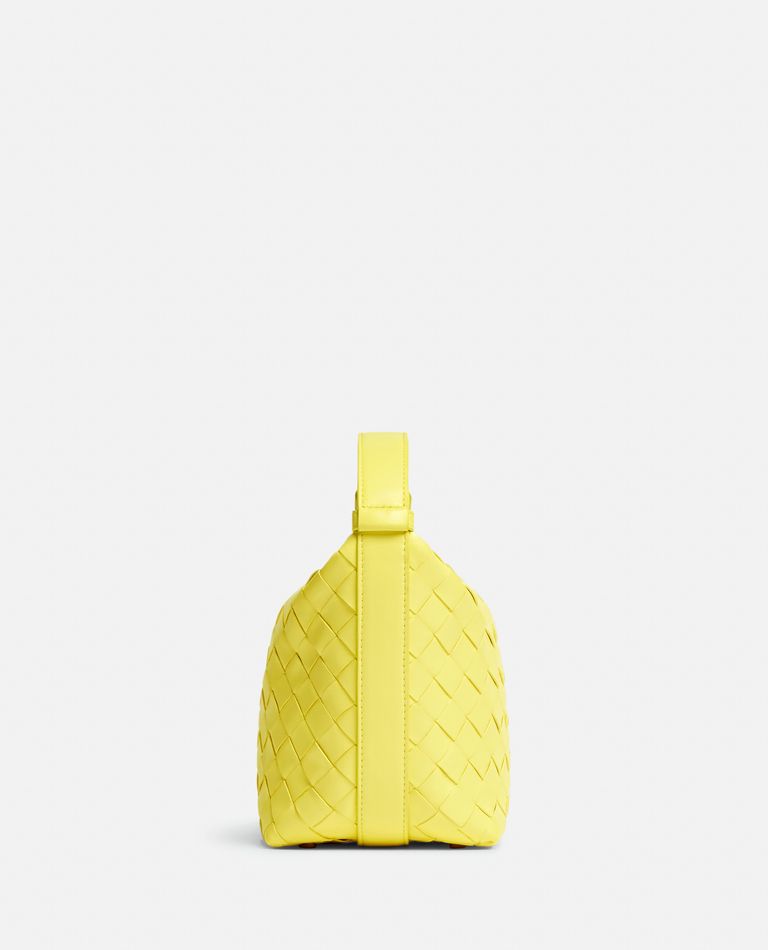 Bottega Veneta  ,  Candy Wallace Leather Handbag  ,  Yellow TU