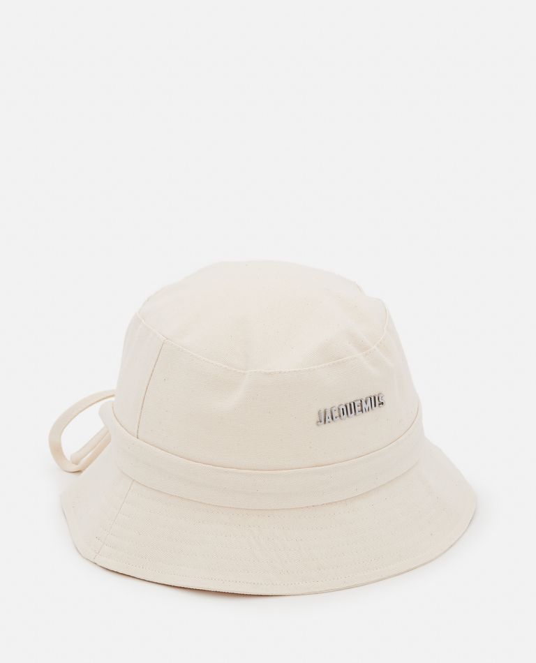 Jacquemus  ,  Le Bob Gadjo Bucket Hat  ,  White 56