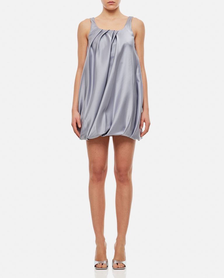 Shop Jw Anderson Twisted Mini Dress In Silver