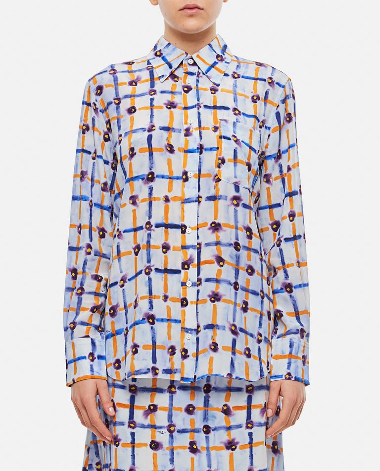 Marni  ,  Long Sleeve Pattern Shirt  ,  Multicolor 40