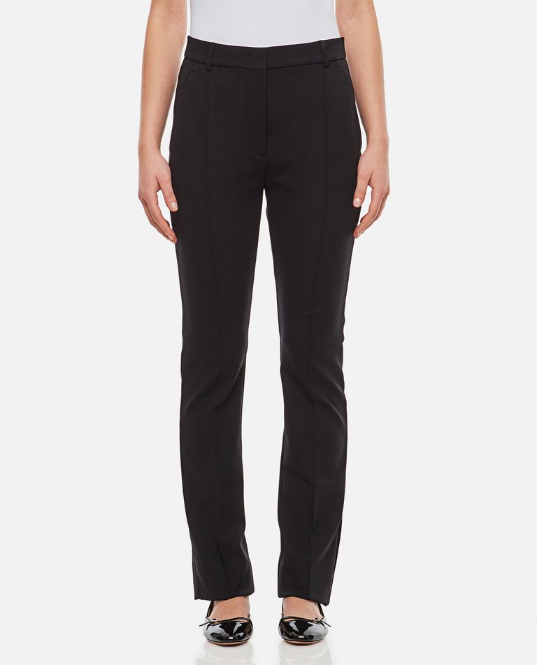 Shop Sportmax Ricetta Jersey Pants In Black