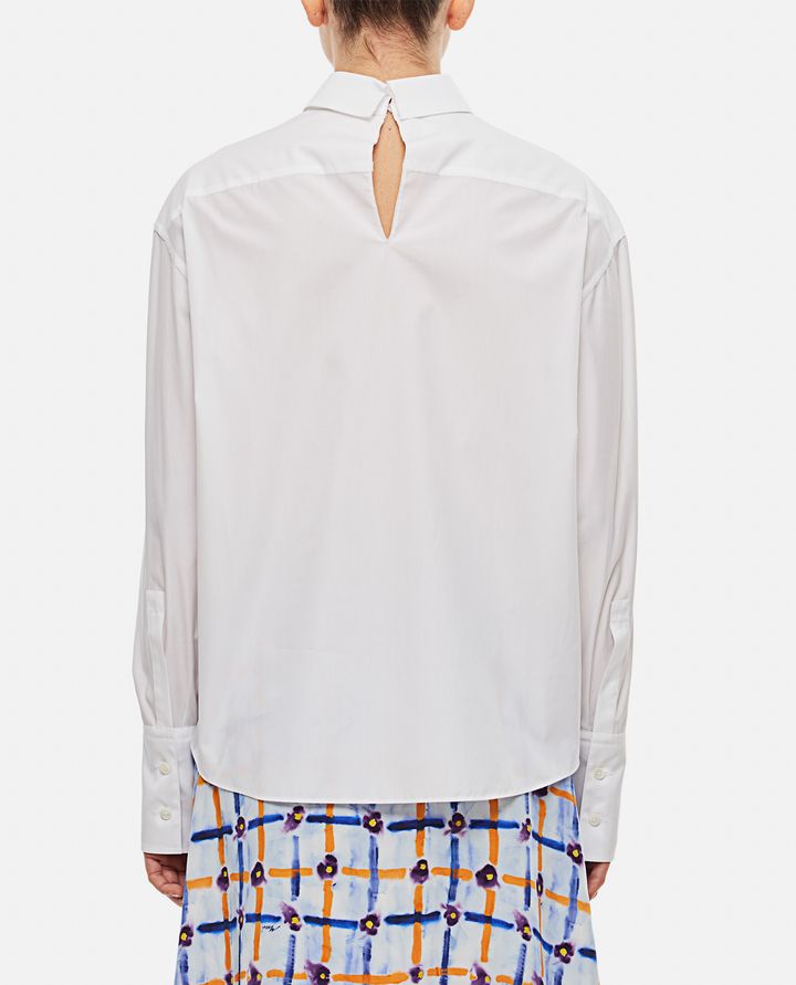 Marni - LONG SLEEVE SHIRT W/ FRONT PLEATED DETAIL_3