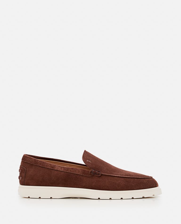 Tod's  ,  Suede Loafers  ,  Brown 8,5