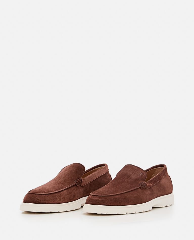 Tod's  ,  Suede Loafers  ,  Brown 6
