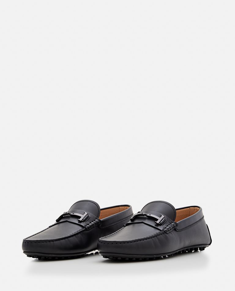 Shop Tod's City Gommino Loafers In Black