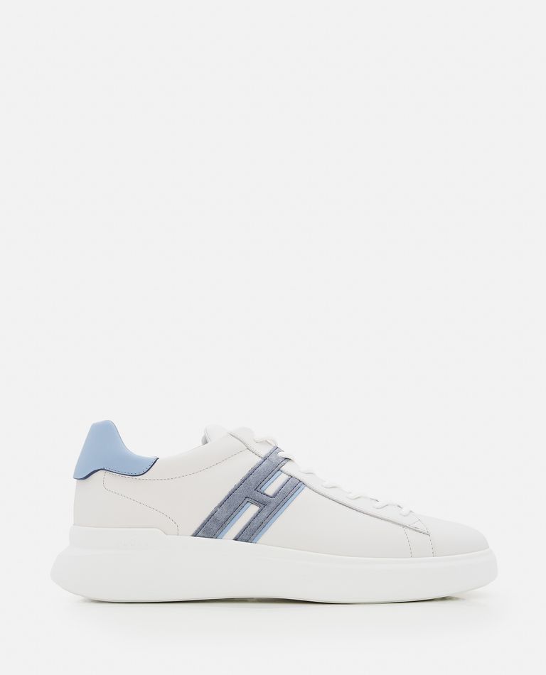 Hogan  ,  H580 Laced H Slash Sneakers  ,  White 7,5
