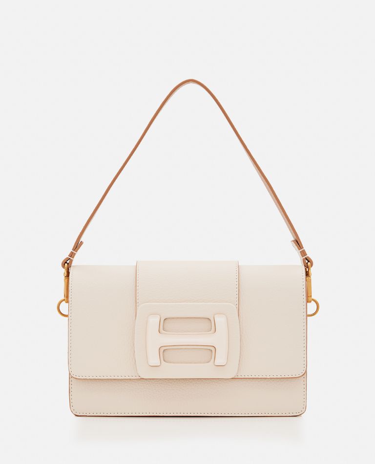 【送料&関税込】Hogan Rectangular H-bag Crossbody Crossbody bag Hogan H-Bag Crossbody brown | H-Brands