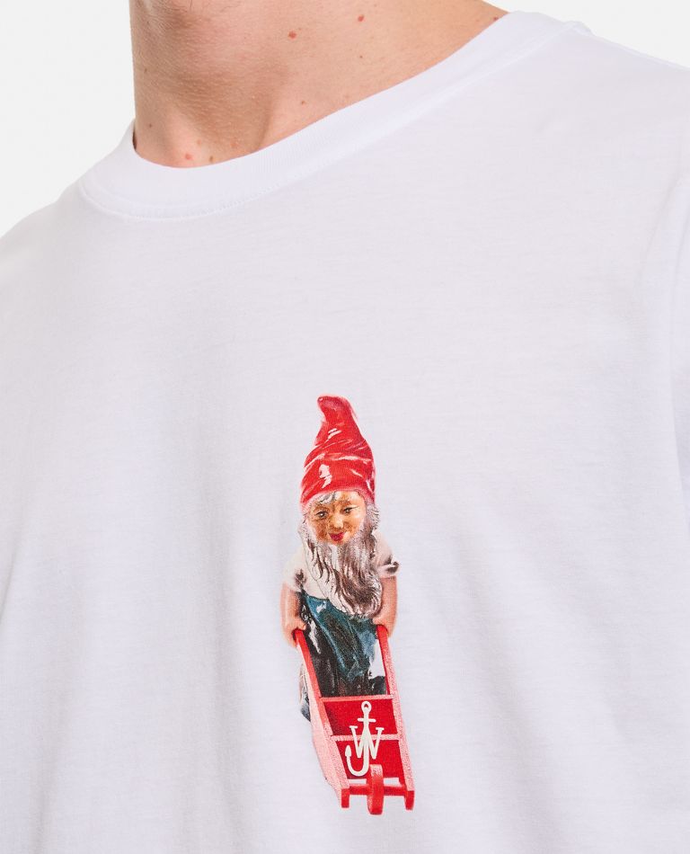 JW ANDERSON｜SHORT-SLEEVED ROUND NECK T-SHIRTS (GNOME T- JW Anderson Gnome Trio-print Cotton T-shirt | Black | FARFETCH