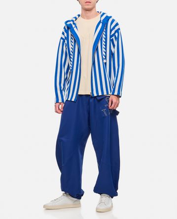 JW Anderson - STRIPED ZIPPED ANCHOR HOODIE