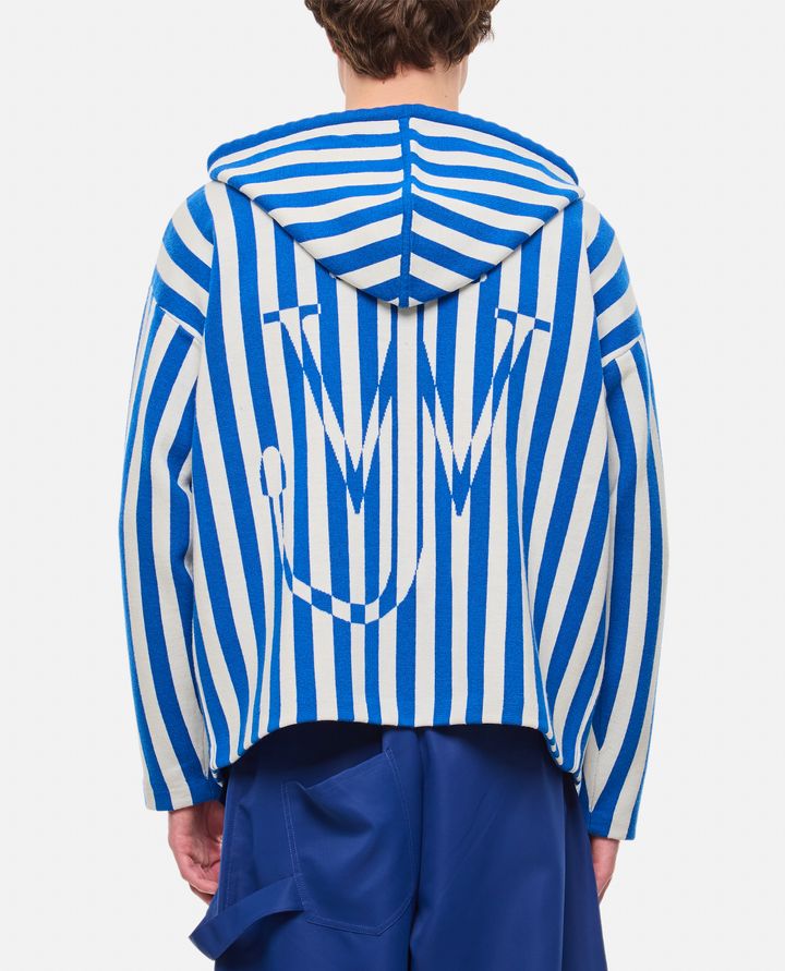 JW Anderson - STRIPED ZIPPED ANCHOR HOODIE_3