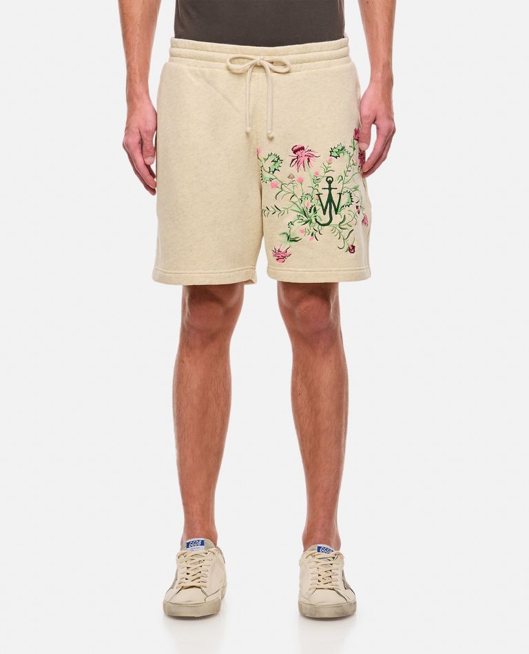 JW Anderson  ,  Thistle Embroidery Shorts  ,  Beige M