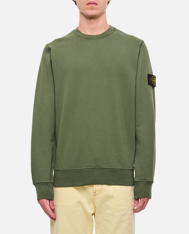 Stone Island  ,  Cotton Sweatshirt  ,  Green L