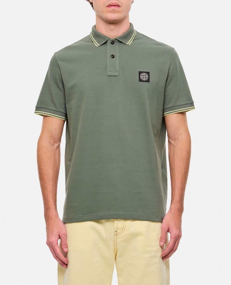 Stone Island  ,  Cotton Polo Shirt  ,  Green L
