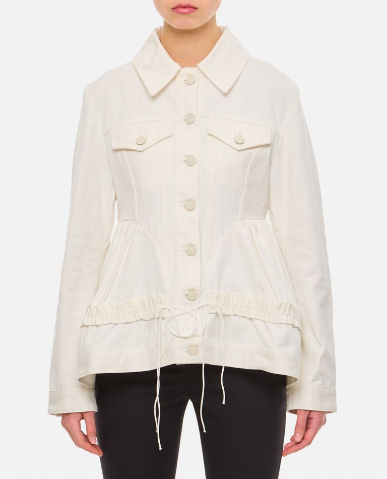 Cecilie Bahnsen  ,  Ulanda Denim Jacket  ,  White 10