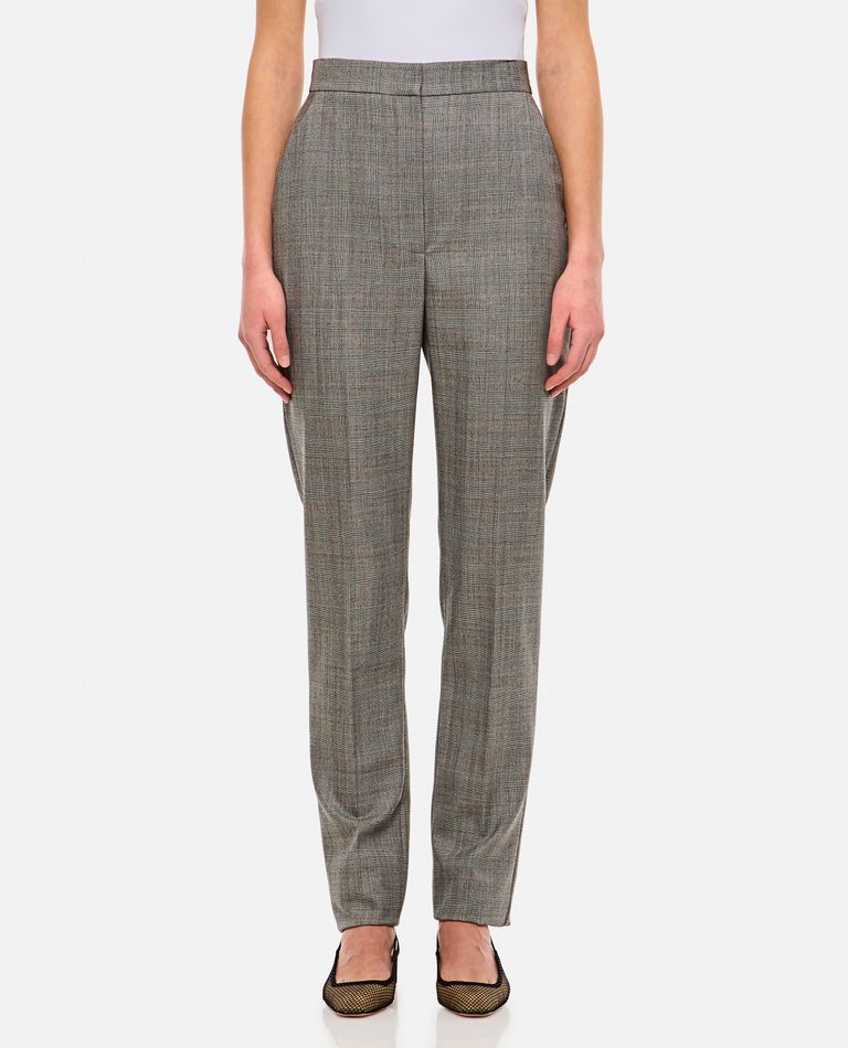Alexander Mcqueen Slim Fit Trousers With Pockets And Belt Loops In Grey