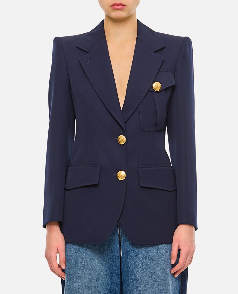 Twill sale blazer womens