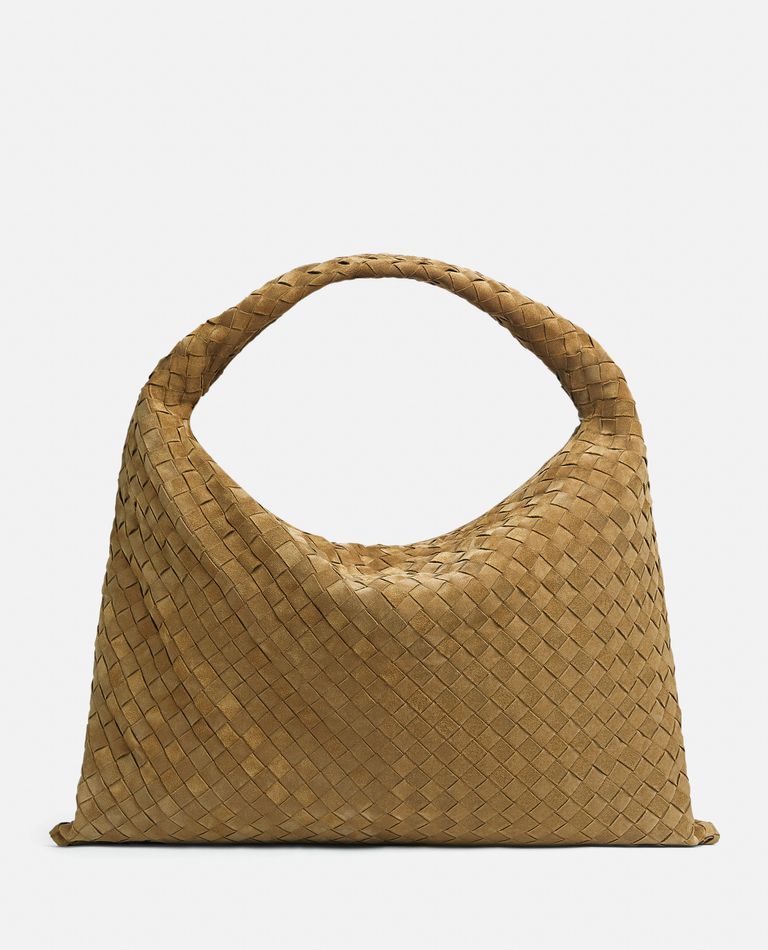 LARGE HOP HOBO SUEDE SHOULDER BAG for Women - Bottega Veneta