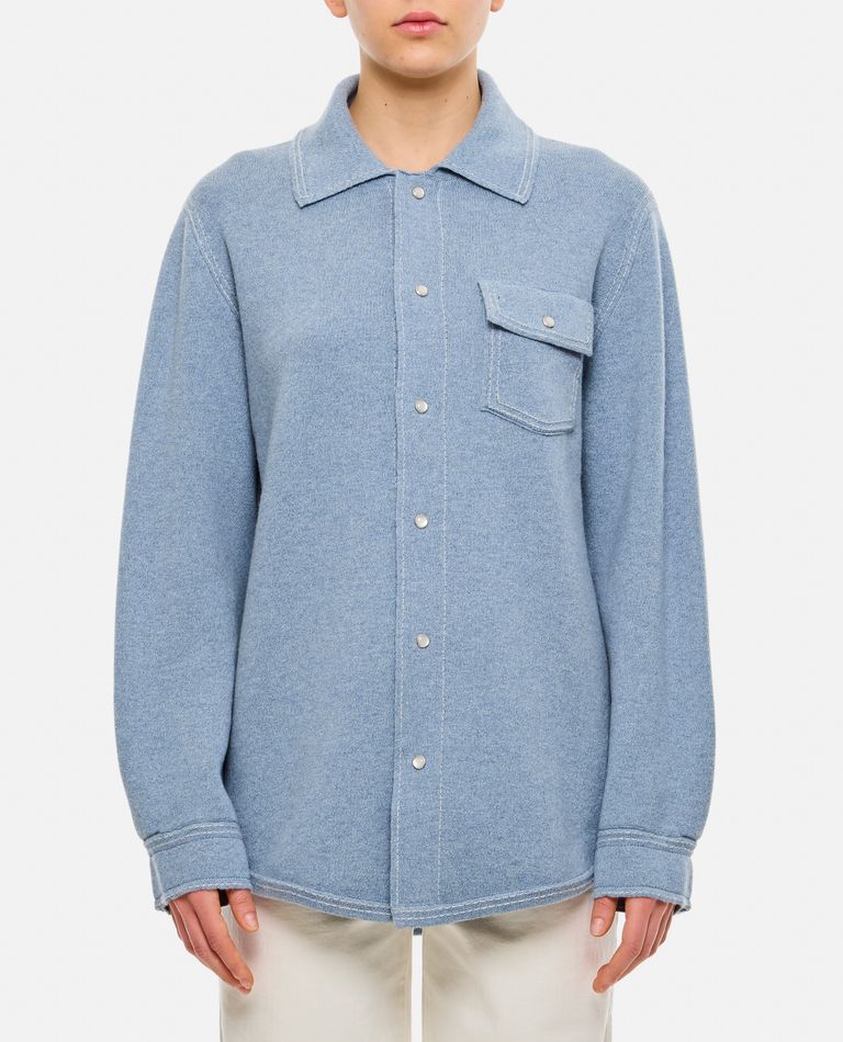 Barrie  ,  Cashmere Overshirt  ,  Sky Blue XS