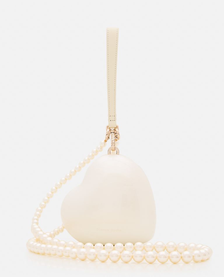 MICRO HEART BAG W/ PEARL CROSSBODY for Women - Simone Rocha