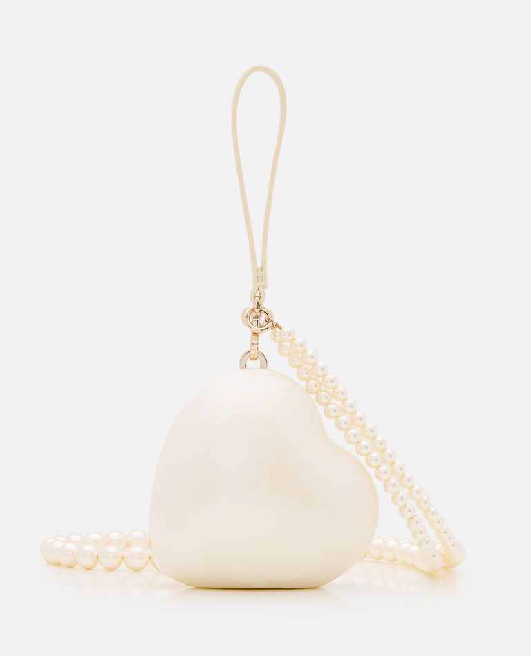 MICRO HEART BAG W/ PEARL CROSSBODY for Women - Simone Rocha