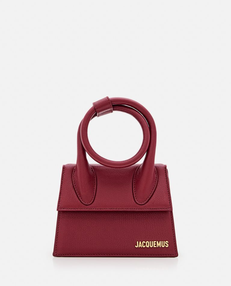 Jacquemus  ,  Le Chiquito Noeud Leather Shoulder Bag  ,  Red TU