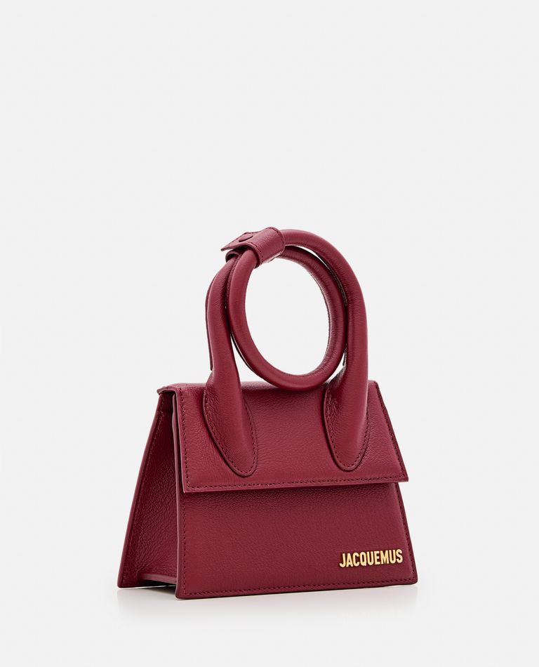 Jacquemus  ,  Le Chiquito Noeud Leather Shoulder Bag  ,  Red TU