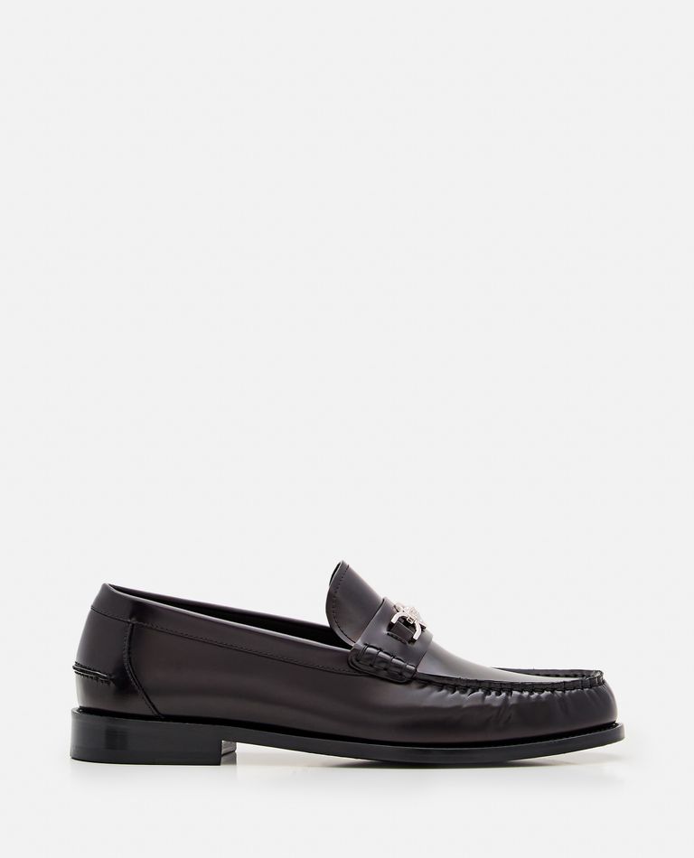 Versace  ,  Calf Leather Loafer  ,  Black 40