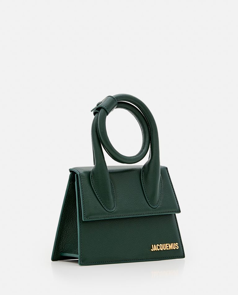 Jacquemus  ,  Le Chiquito Noeud Leather Shoulder Bag  ,  Green TU
