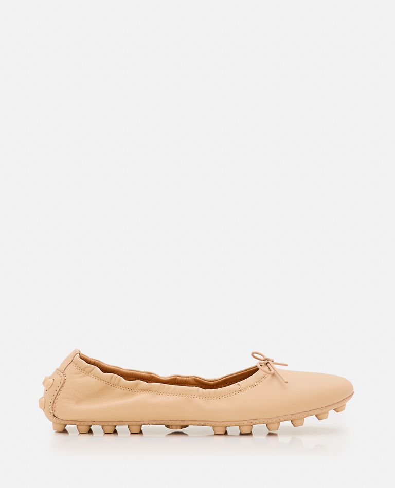 Tod's  ,  Gommino Leather Ballet Flats  ,  Beige 41