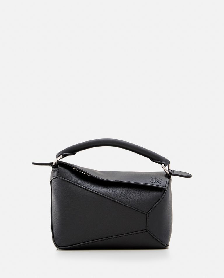 Loewe  ,  Mini Puzzle Edge Leather Shoulder Bag  ,  Black TU
