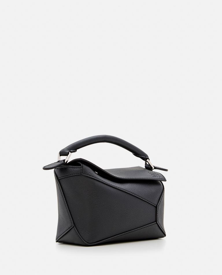 Loewe  ,  Mini Puzzle Edge Leather Shoulder Bag  ,  Black TU