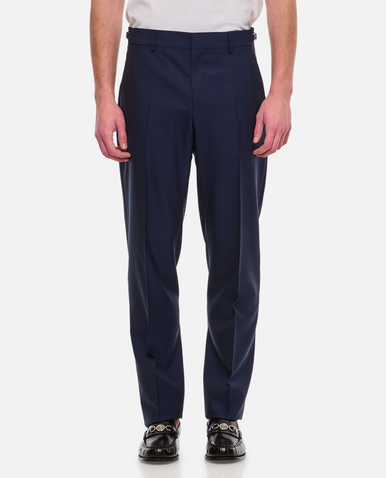 Versace  ,  Formal Pant Wool Canvas Fabric  ,  Blue 50