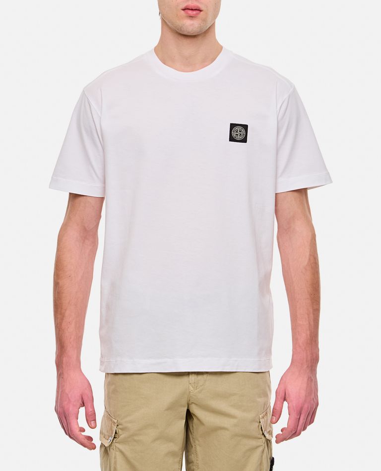 Stone Island  ,  T-shirt In Cotone  ,  Bianco XL