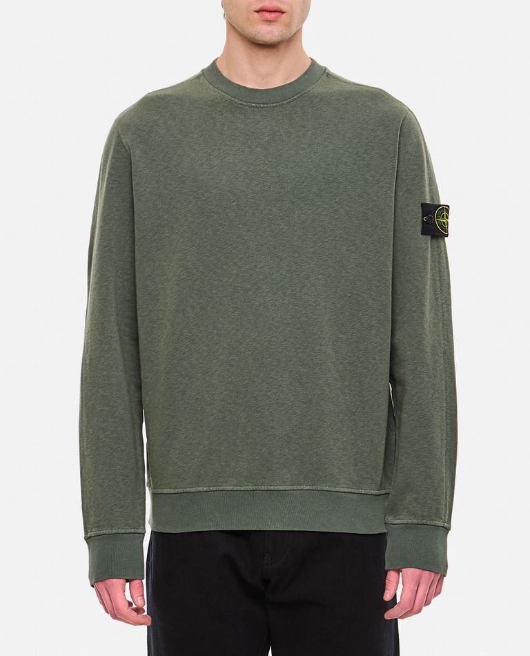 Stone island hotsell green crew neck