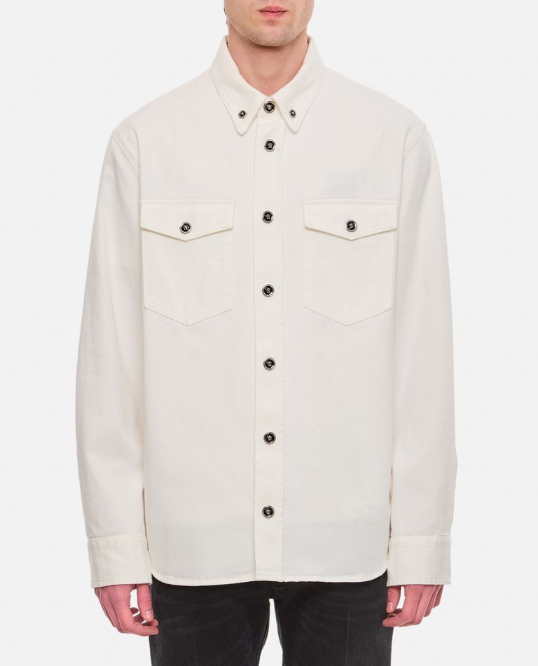 Versace  ,  Denim Shirt   ,  White 50