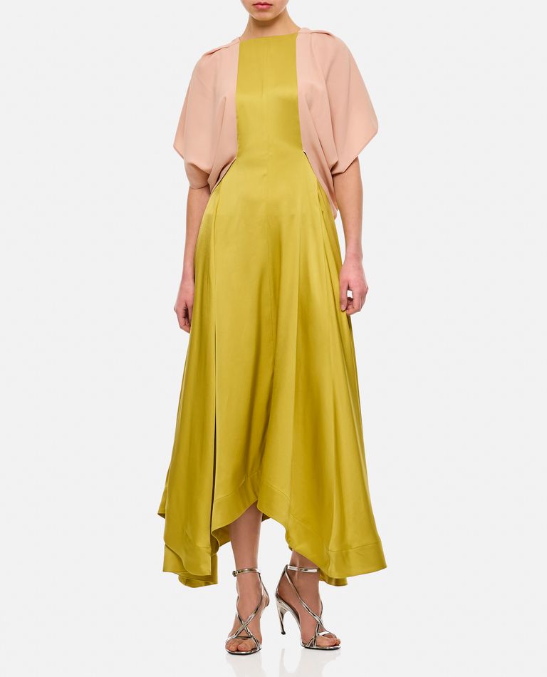 Colville  ,  Drape Midi Dress  ,  Yellow 38