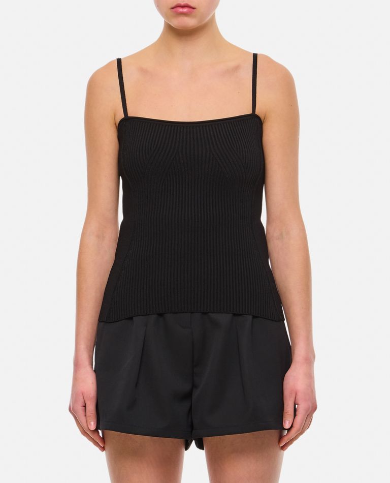 Jacquemus  ,  Top In Maglia A Coste  ,  Nero 36