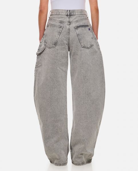 BAGGY DENIM PANTS - Gray