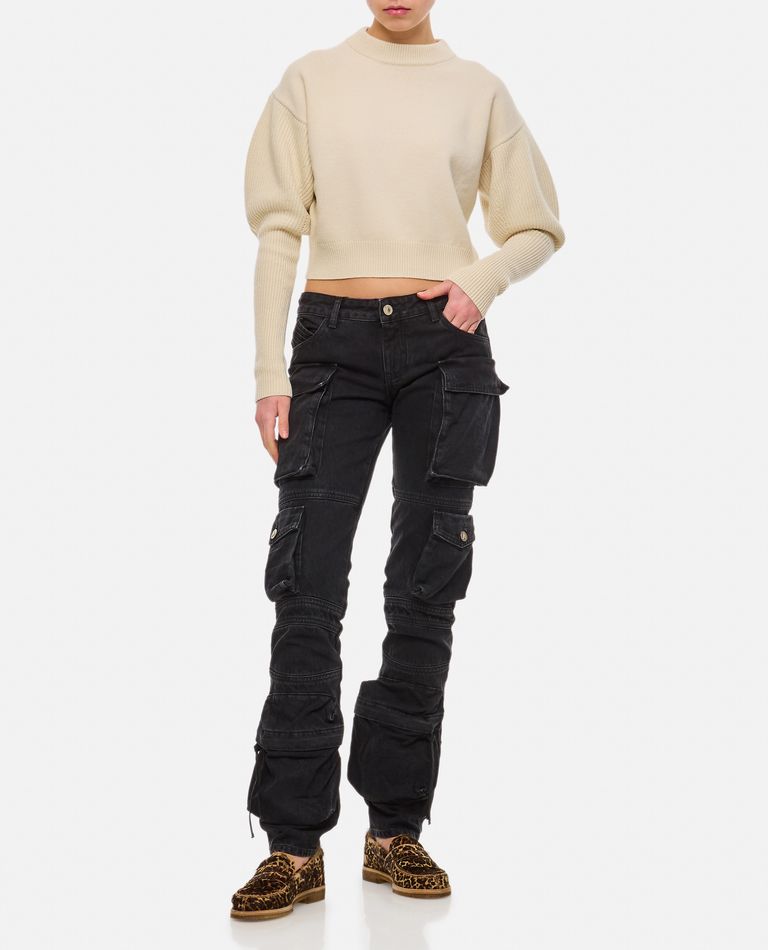 The Attico  ,  Essie Denim Cargo Pants  ,  Black 25