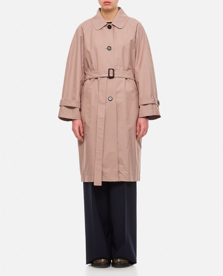 Max Mara The Cube Ftrench Single Breasted Coat In Rose