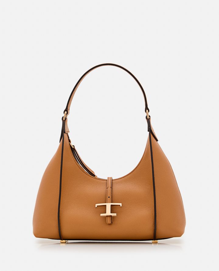 Tod's - T TIMELESS SMALL LEATHER HOBO BAG_1